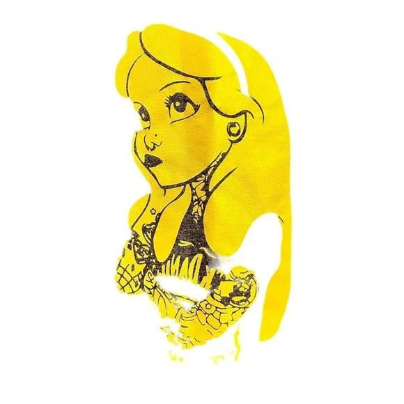 Gildan Alice in Wonderland Tattoo T -Shirt - Picture 5 of 6